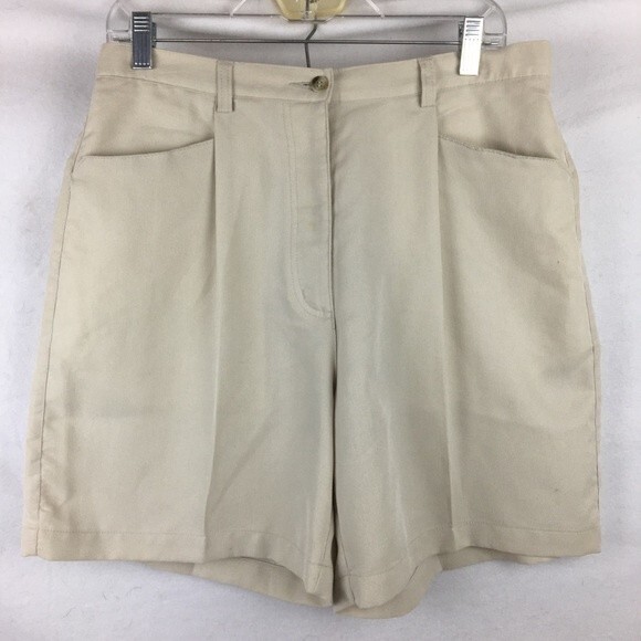 Adidas Tan Bermuda Microfiber Shorts 14 New - Picture 5 of 6